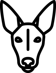 Pharaoh Hound Tracing Svg Vector, Free Vectors File